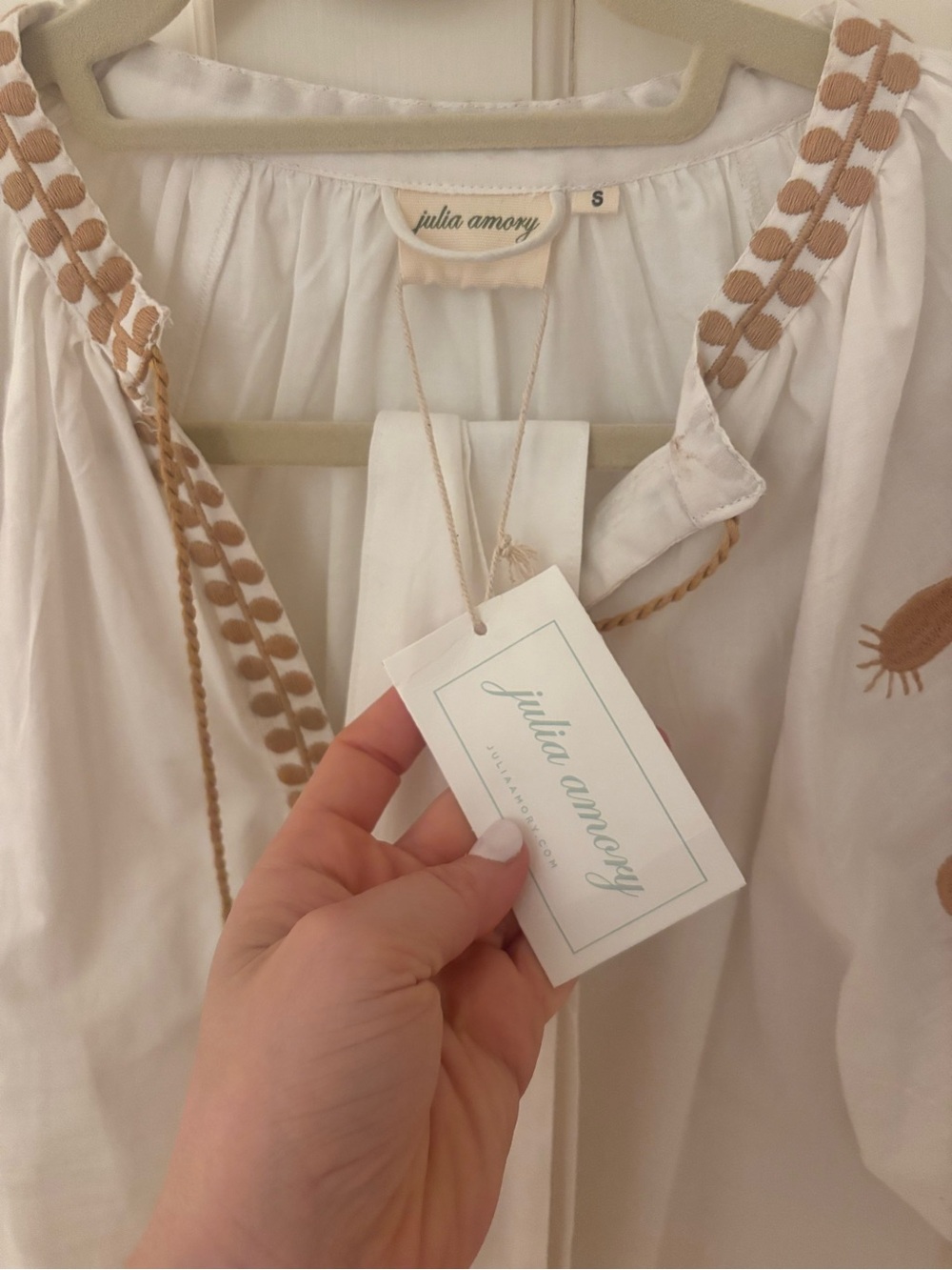 Julia Amory Embroidered Dress - Picture 2 of 4